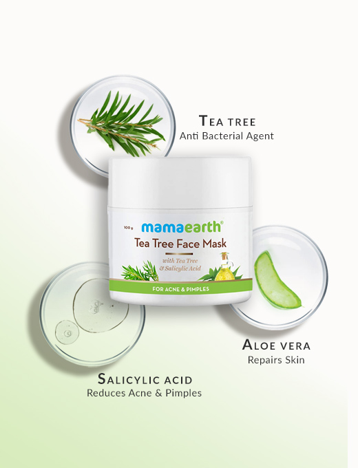 Tea Tree Face Mask For Acne, With Tea Tree And Salicylic Acid For Acne And Pimples